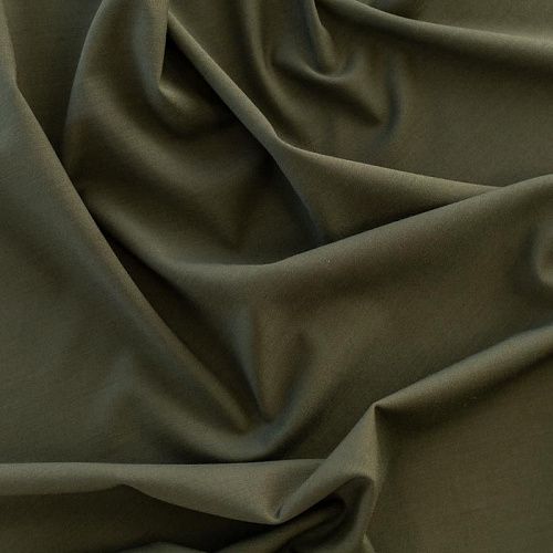 Ткань костюмная К33-466 зеленый бутылочный однотонный