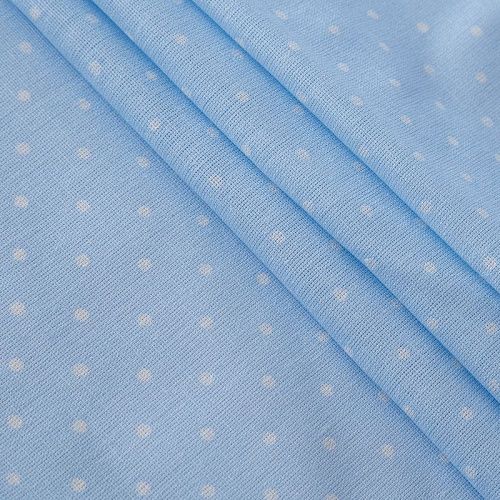 Бязь премиум ш.220 см 007-13830 светло-голубой принтованный