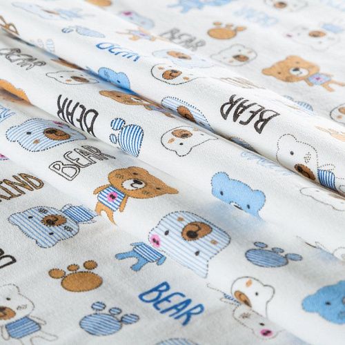 Фланель 060-03547 белый принтованный