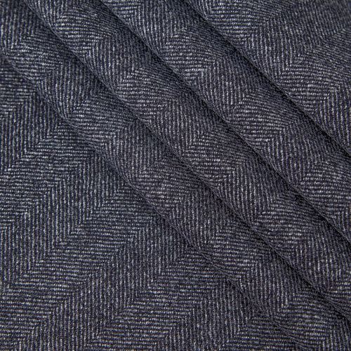 Шерсть костюмно-пальтовая 066-20155 серый елочка