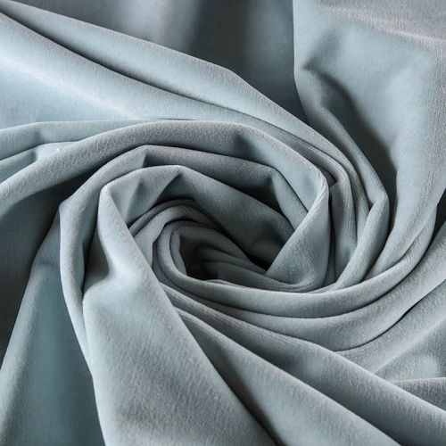 Бархат К32-336 снежная мята однотонный