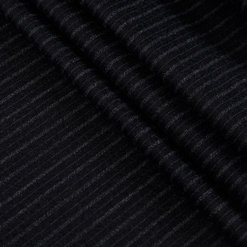 Ткань костюмная 025-14659 черный принтованный