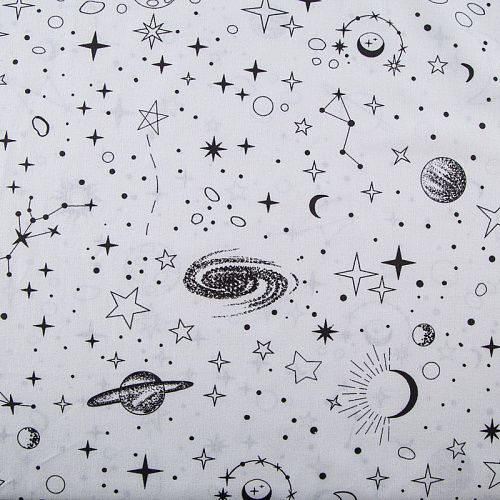 Перкаль 007-13845 белый принтованный