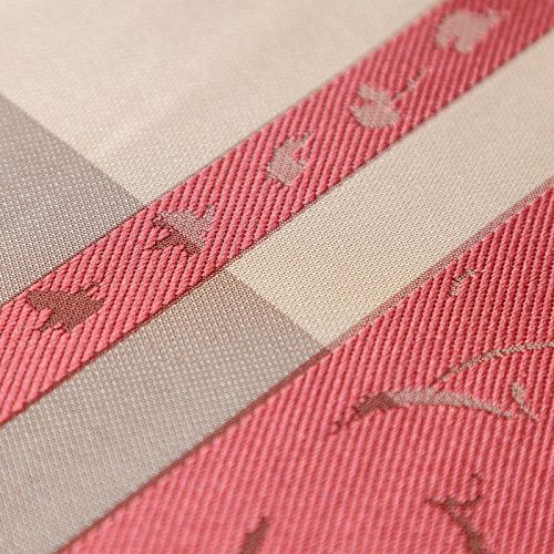 Ткань портьерная жаккард Т476-02-12 песочно-красный