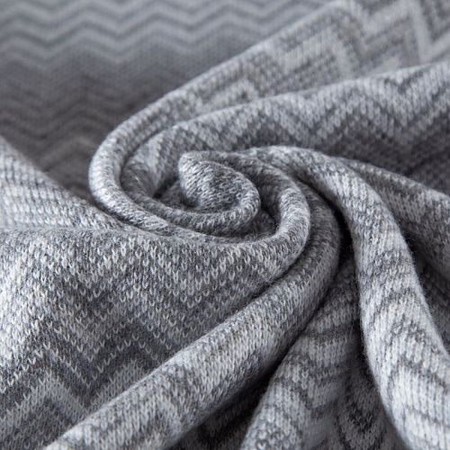 Трикотаж шерстяной вязаный Missoni 056-19776 бело-серый