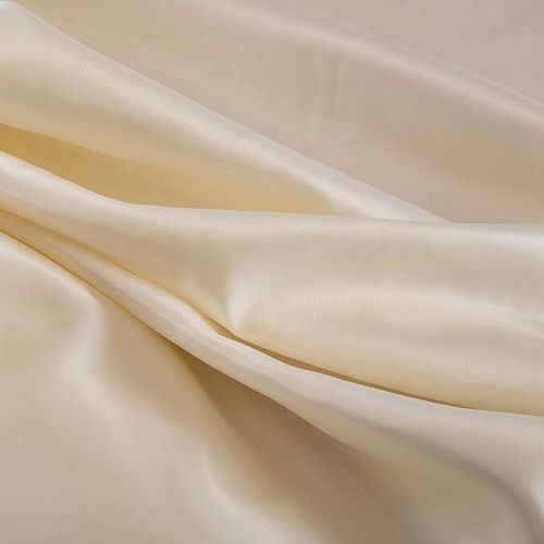 Ткань подкладочная стрейч 045-16928 сливочный однотонный