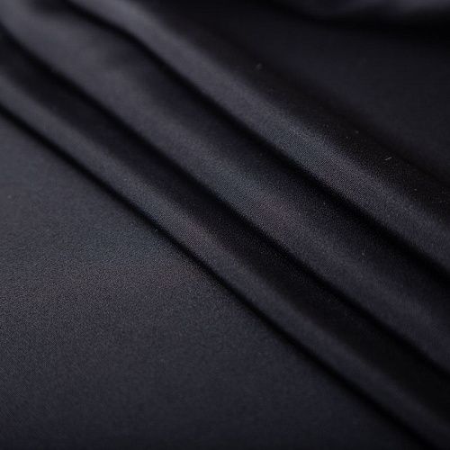 Шелк натуральный 064-19900 черный однотонный