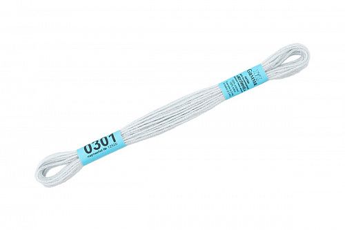 Нитки для вышивания Gamma мулине 8 м 0301 светло-голубой