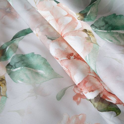 Органза шелковая Dior 039-16955 белый принтованный