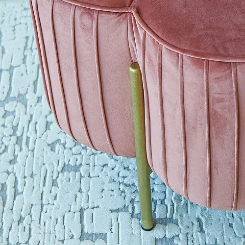 Пуф D 50 см H 48 см розовый "Клевер" 577428