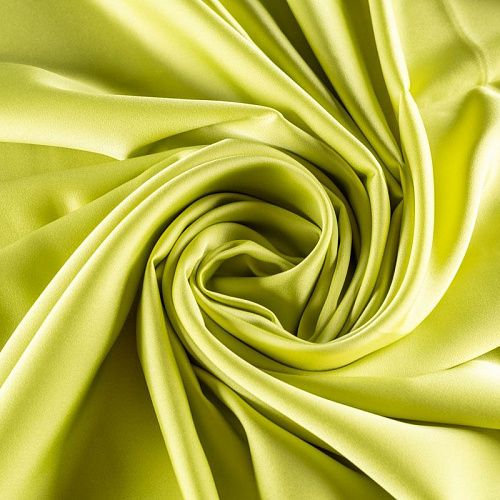 Шелк синтетический стрейч К1-0060 грушевый однотонный