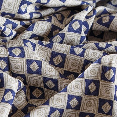 Вискоза 009-12333 серовато-молочный принтованный