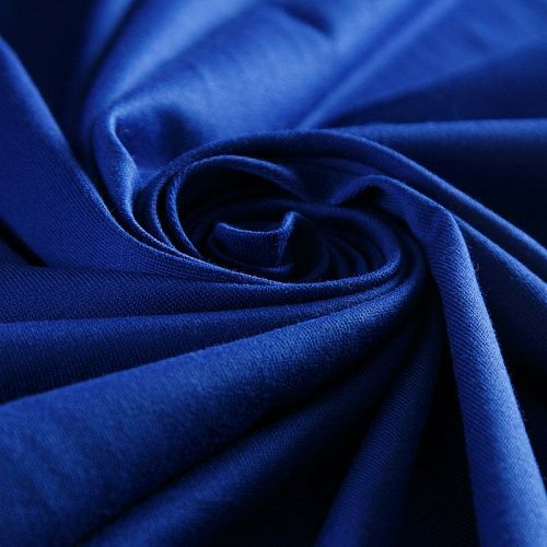 Трикотаж 056-15089 васильковый однотонный