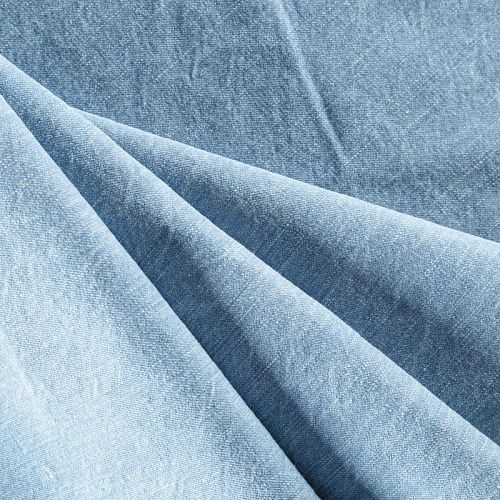 Джинс 015-08110 светло-голубой вареный однотонный