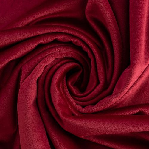 Ткань портьерная бархат h-300 см 500-02-20 малиновый однотонный